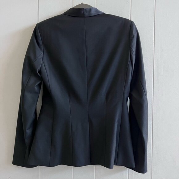 Elizabeth and James Silk Blend Tuxedo Blazer - Picture 4 of 11